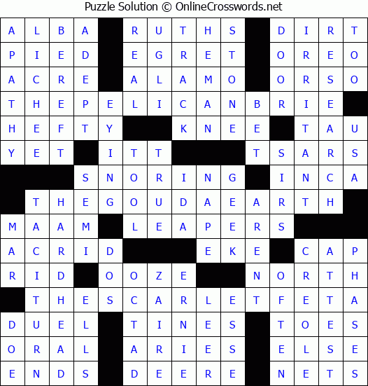free-online-crossword-puzzles-solutions