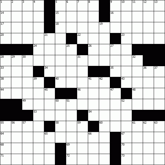 Editable Crossword Puzzle Template