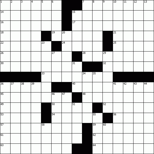 OnlineCrosswords.net - Free Daily Crossword Puzzles