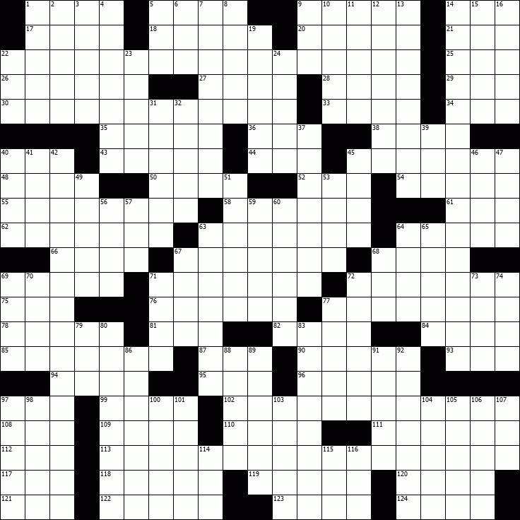 OnlineCrosswords.net - Free Daily Crossword Puzzles