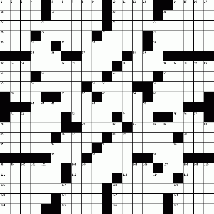 Editable Crossword Puzzle Template