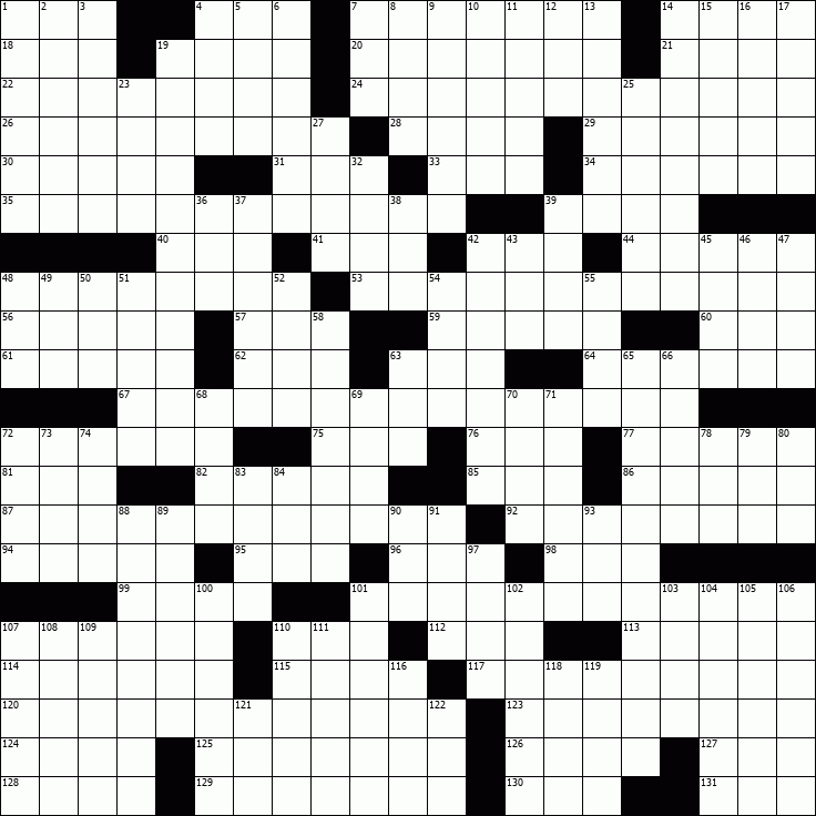 OnlineCrosswords.net - Free Daily Crossword Puzzles