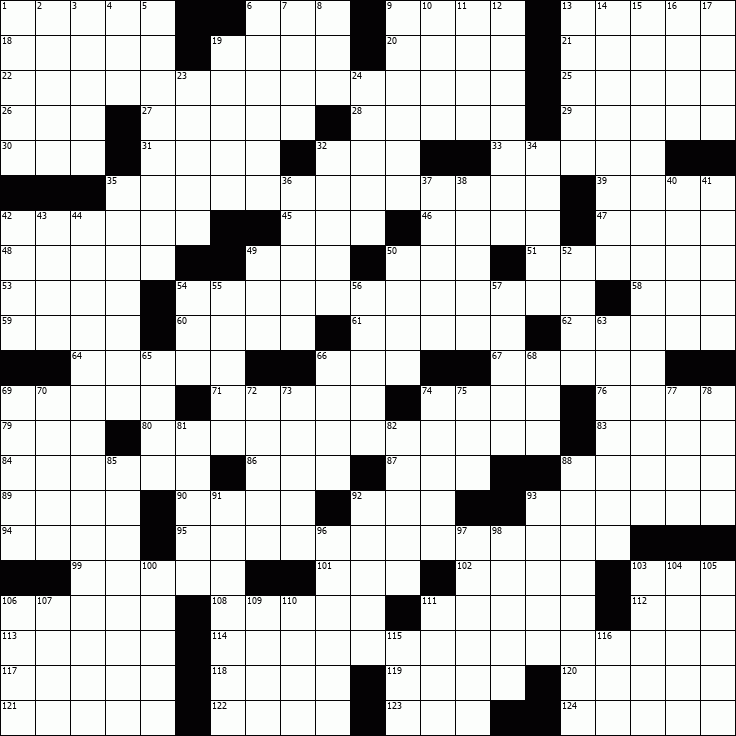 OnlineCrosswords.net - Free Daily Crossword Puzzles