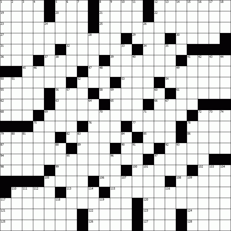 OnlineCrosswords.net - Free Daily Crossword Puzzles