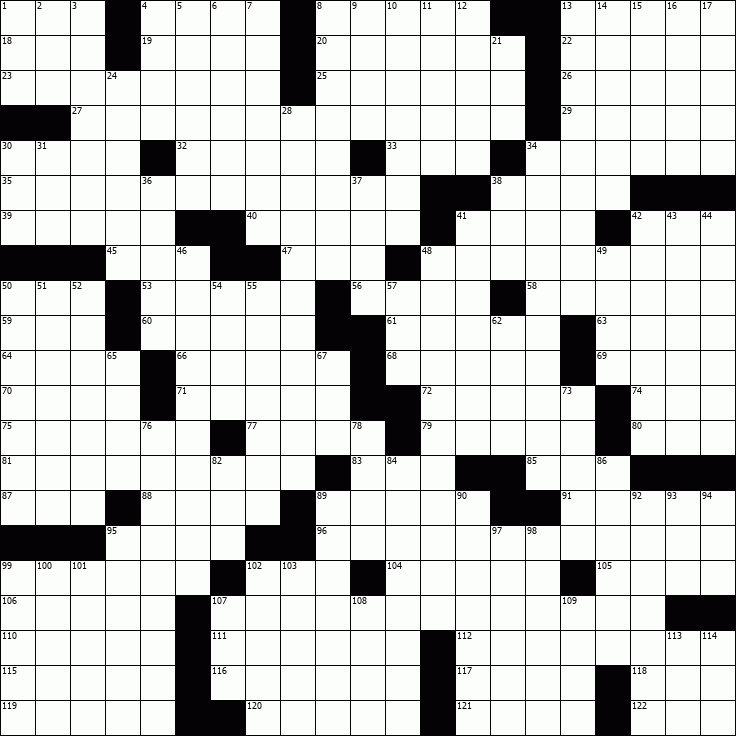 OnlineCrosswords.net - Free Daily Crossword Puzzles