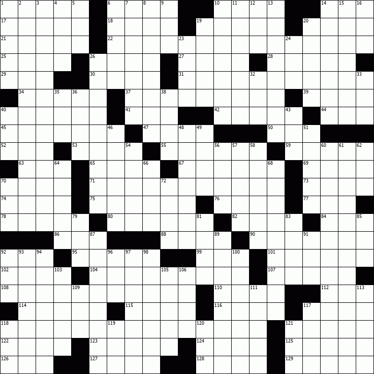 OnlineCrosswords.net - Free Daily Crossword Puzzles