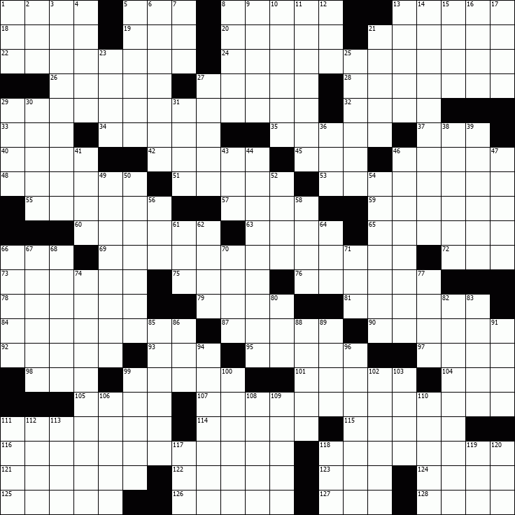 OnlineCrosswords.net - Free Daily Crossword Puzzles