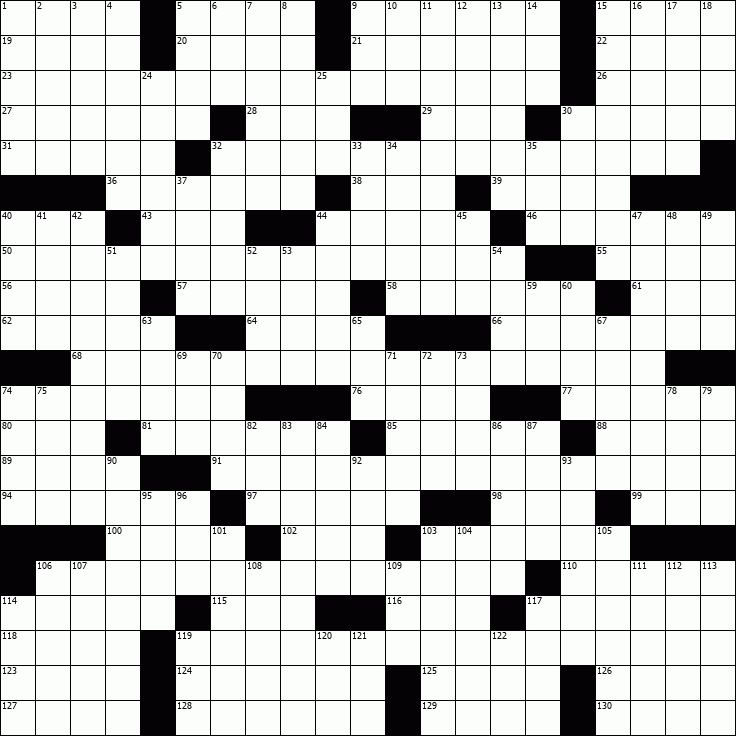 OnlineCrosswords.net - Free Daily Crossword Puzzles