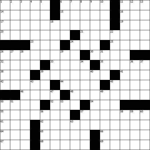 Universal Daily Crossword Puzzle Printable