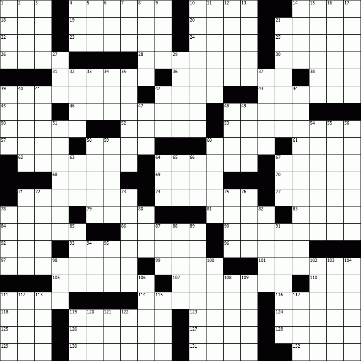 OnlineCrosswords.net - Free Daily Crossword Puzzles