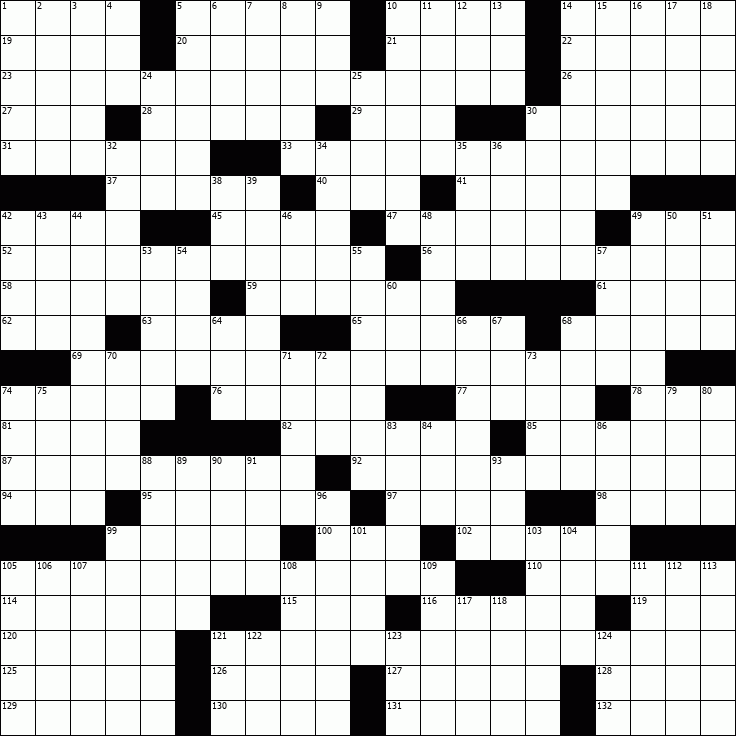 OnlineCrosswords.net - Free Daily Crossword Puzzles